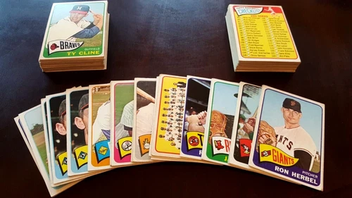 1965 topps baseball cards #351 to 450, complete your set