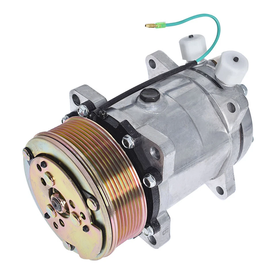 Compresor de aire acondicionado SD508 8PK con embrague apto para Jeep Cherokee 1985-1987 2,1 L l4 Foto 2 de 4