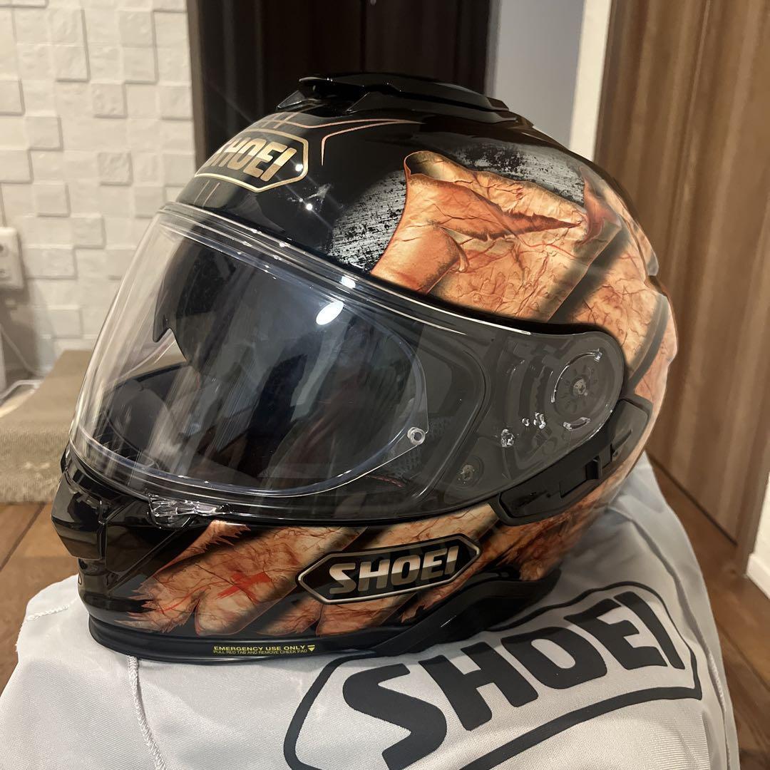 SHOEI GT AIR 2 DEVIATION MOTORCYCLE CRASH HELMET Size L Black 