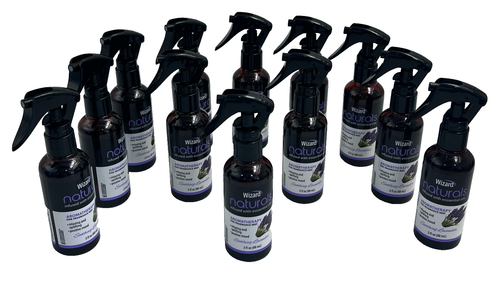 12 Wizard Naturals Fine Fragrance Mist Essential Oils Soothing Lavender 3 oz. - Afbeelding 1 van 5