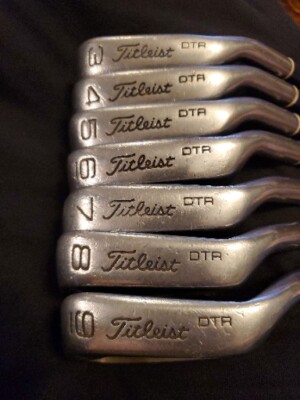 RH Titleist DTR Iron Set 3-9 Regular True Temper Steel Shaft Golf  display picture 1