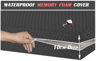 Wasserdichter Reißverschluss Memory Foam Matratzenbezug Schutz Anti Bug Bett Antiallergie