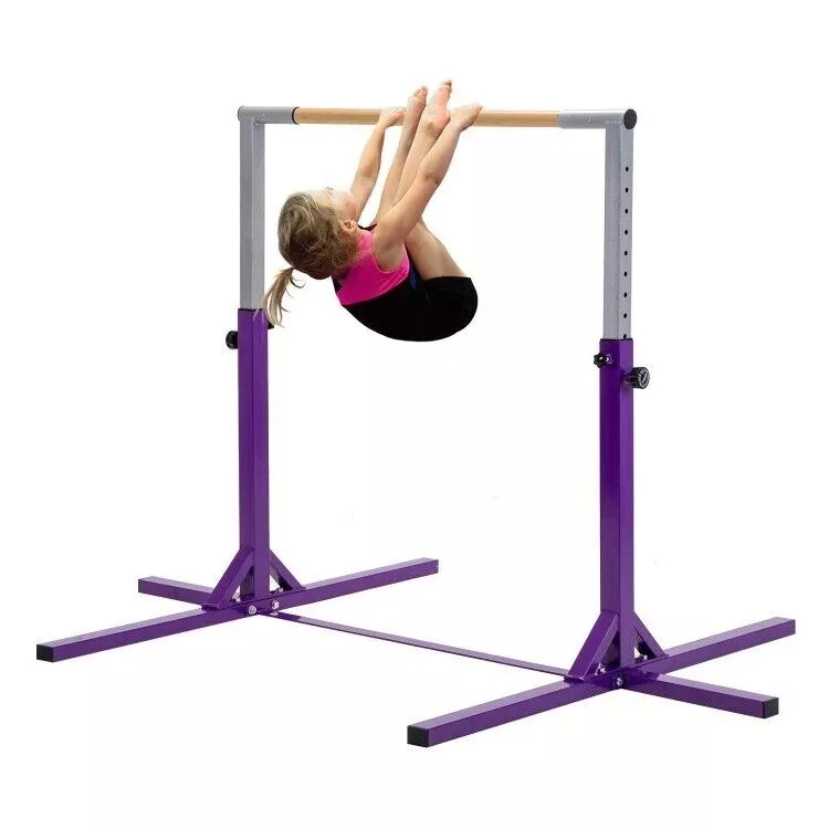 Gymnastic Bar Sporting Hardwood Training Equipment Horizontal High Bar Home  Kids