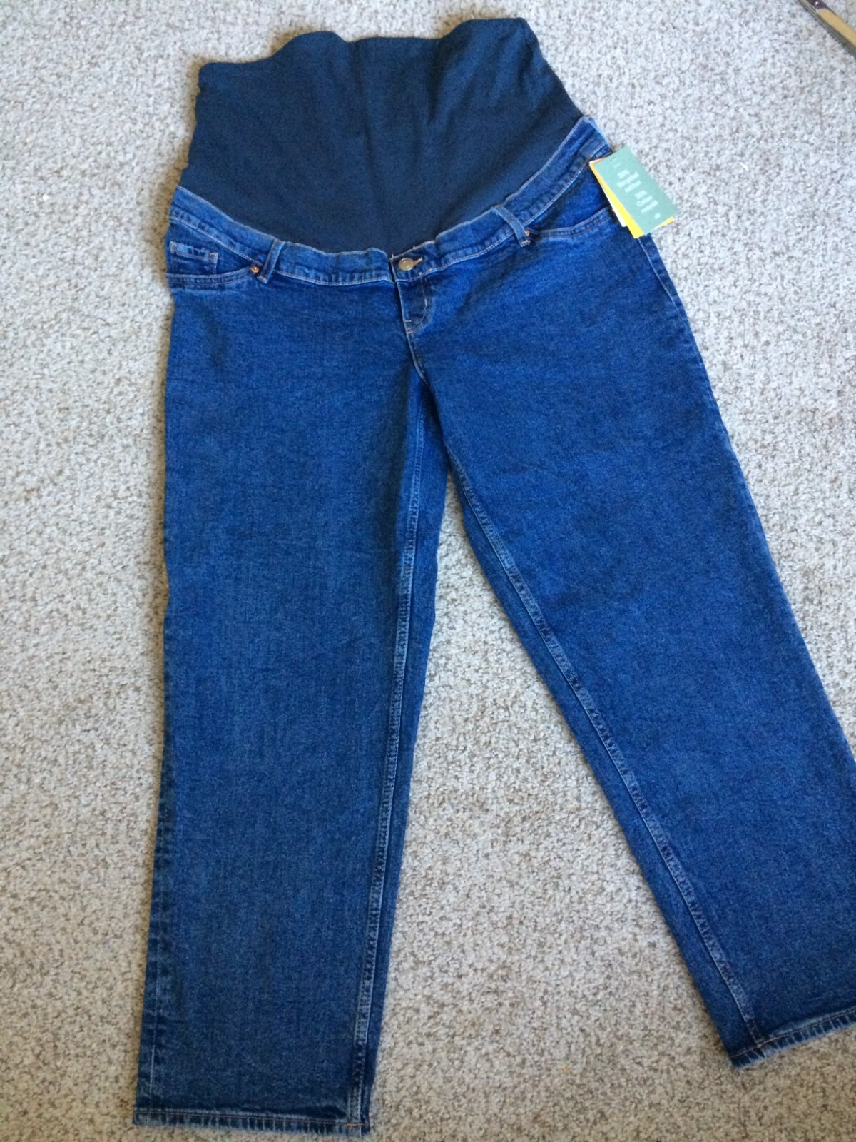 H&M mama maternity skinny jeans size Large 99cotton, 1 elastic. eBay