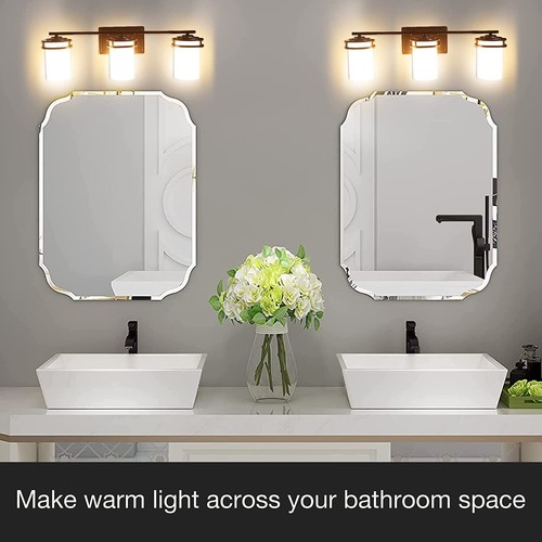 MingBright 3 Lights Bathroom Vanity Wall Lamp Bedroom Dressing Lights - Picture 4 of 10