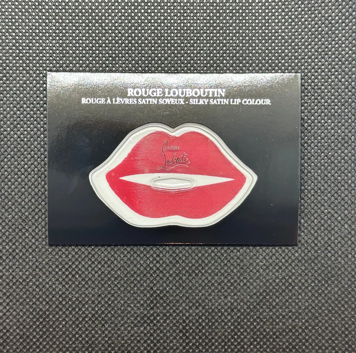 Pack of 10 Christian Louboutin Rouge Silky Satin Lip Colour 001 Card Sample