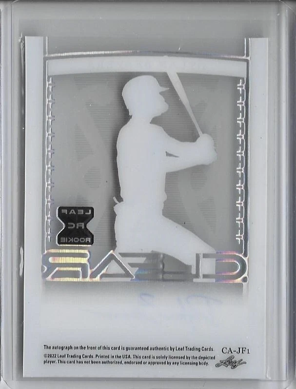 2022 Leaf Trinity CLEAR Dylan Beavers XRC Platinum Foil Auto 3/25 Orioles - Image 2 of 2