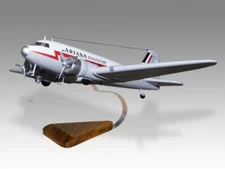 Douglas DC-3 Ariana Afghan Airlines Desk Wood Airplane Model Small  Scale 1/100