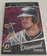 2017 Optic Baseball Wil Myers San Diego Padres Purple Prizm Diamond Kings #23