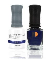 LeChat Perfect Match UV Gel + Nail Polish - PMS74 The Kings Navy
