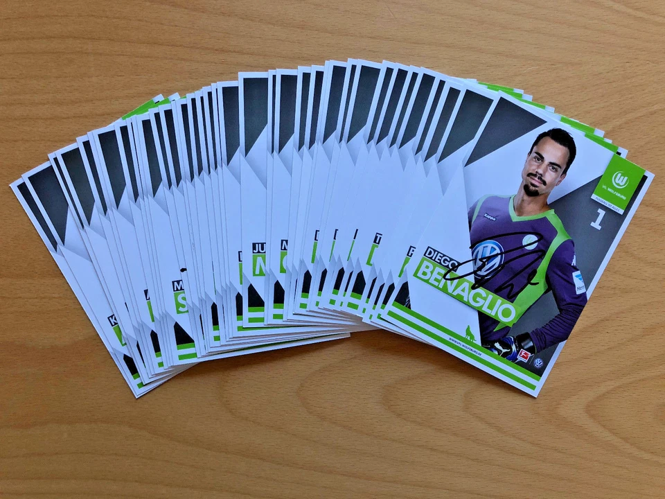 VfL Wolfsburg Autogrammkarte 2014-15 original signiert 1 AK aussuchen