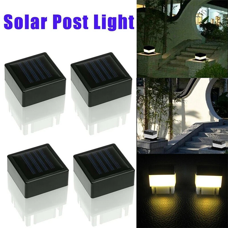 Solar post cap lights cheap 2x2