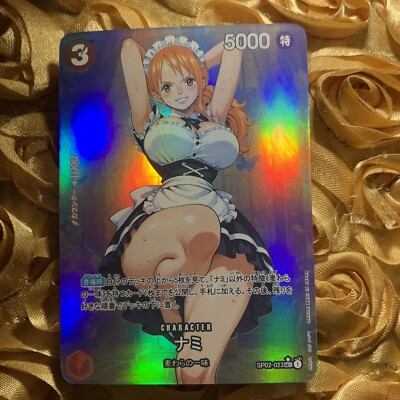 Nami ONE PIECE Maiden Party Waifu ACG Holo Girl Anime Card Model