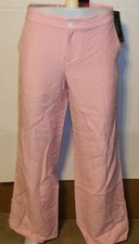 Lauren Ralph Lauren sz 8 Linen Silk blend lined Wide Leg Casual Pants dawn pink