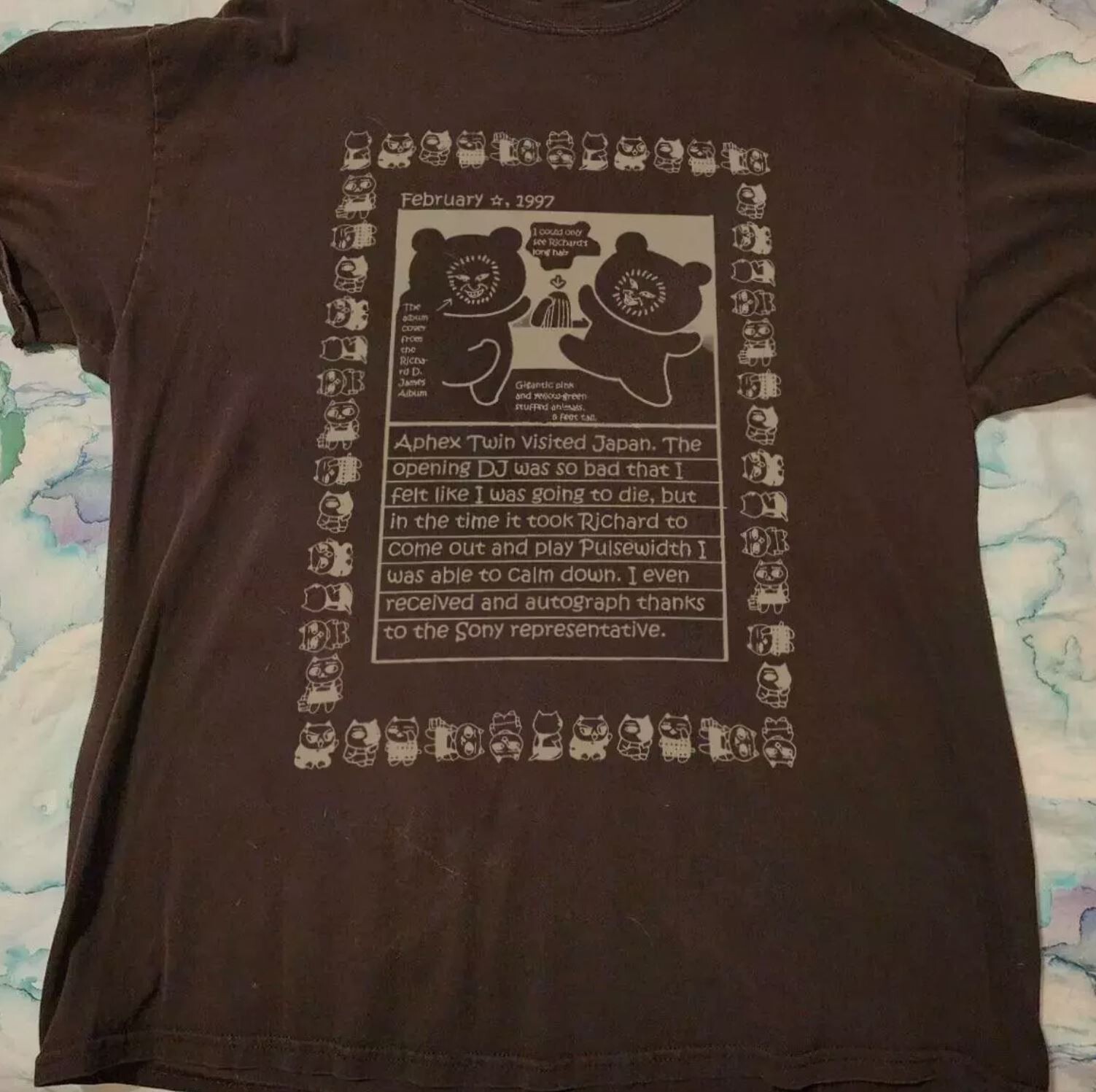 Aphex Twin 1977 Japan Vintage Short Sleeve Tee Sizes S-5XL