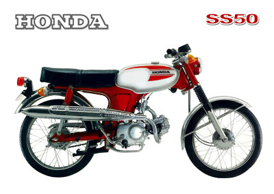 HONDA Poster Classic SS50 S50 Suitable to Frame | eBay
