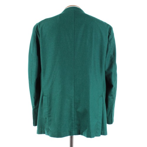 Tiki NWT Wool Blend Sport Coat Size 58 (48 US) New York In Emerald Green - Picture 5 of 12