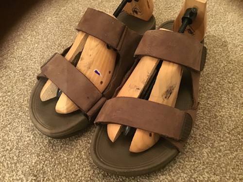 Chanclas FitFlop de cuero chocolate para dama 8/42 Reino Unido en muy buena condición - Imagen 3 de 8
