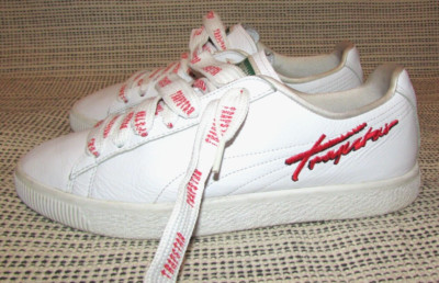 Men's Puma Clyde X Trapstar White Leather Sneaker Size 11