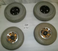 2 TIRES CHENG SHIN SIZE 9X3.5-4 AND 2 CHENG SHIN SIZE (3.00-4) 260X85 FROM GO