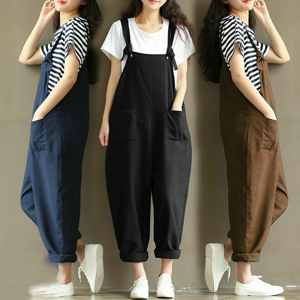 Loose dungaree jumpsuit cheap