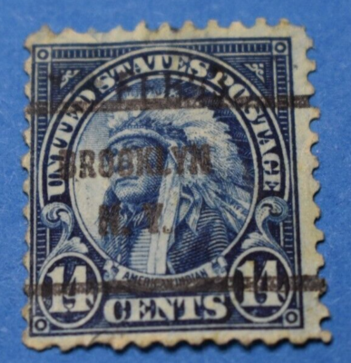 【シール帯】「ハイダウェイ」ステファニー 旧規格 CSR刻印 税表記なし 帯付属 Scott# 565 US American Indian 14c Brooklyn, N.Y. Pre-Cancel | eBay