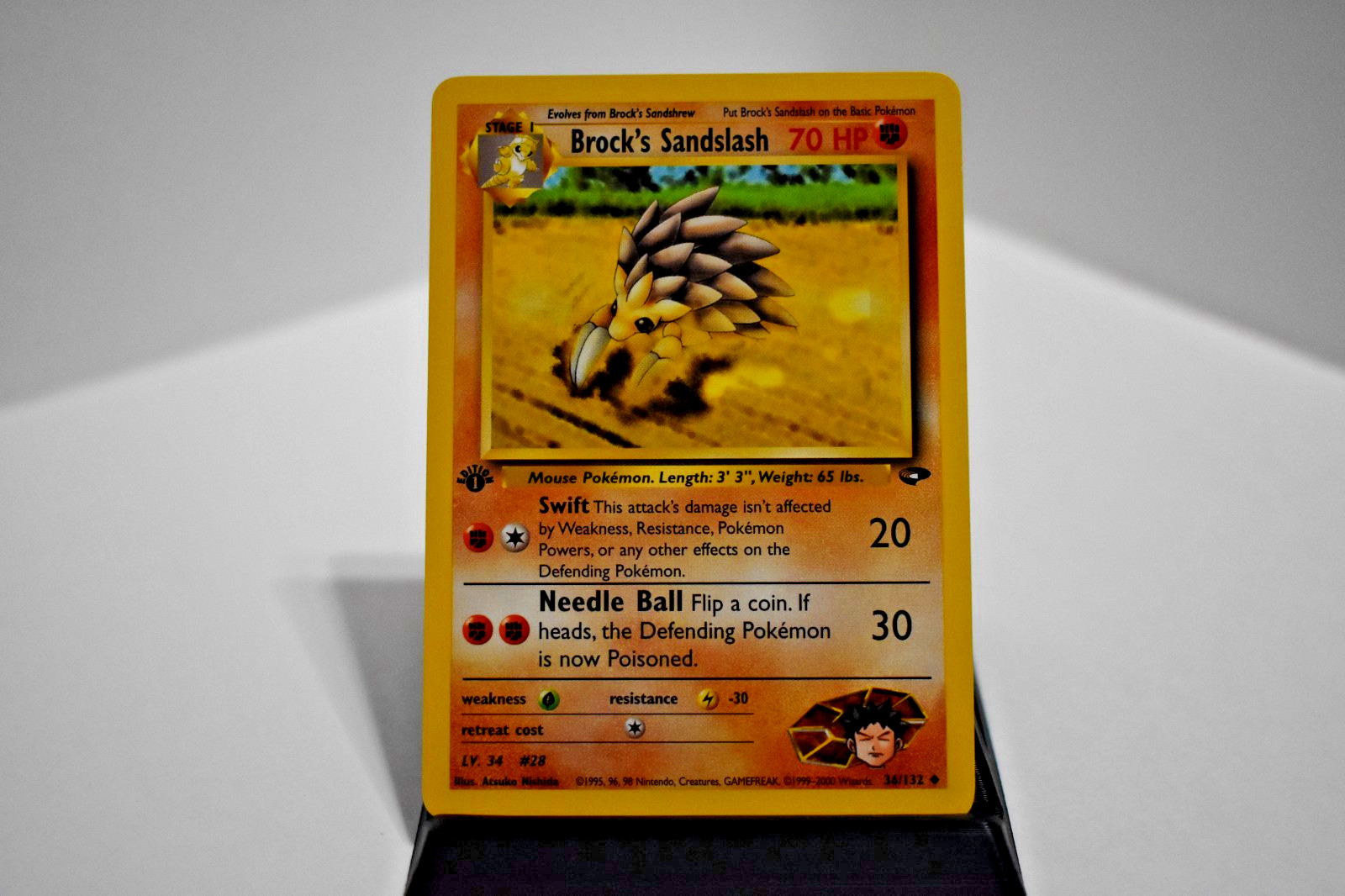 Pokémon TCG - Brock's Sandslash 36/132 Gym Challenge 1st Edition - NM