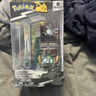 Pokemon Select City Street Environment & Figure Display Pack Magnemite/Trubbish