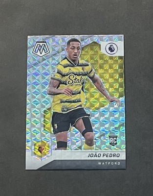 2021-22 Panini Mosaic EPL #46 Joao Pedro Silver Mosaic Prizm RC C