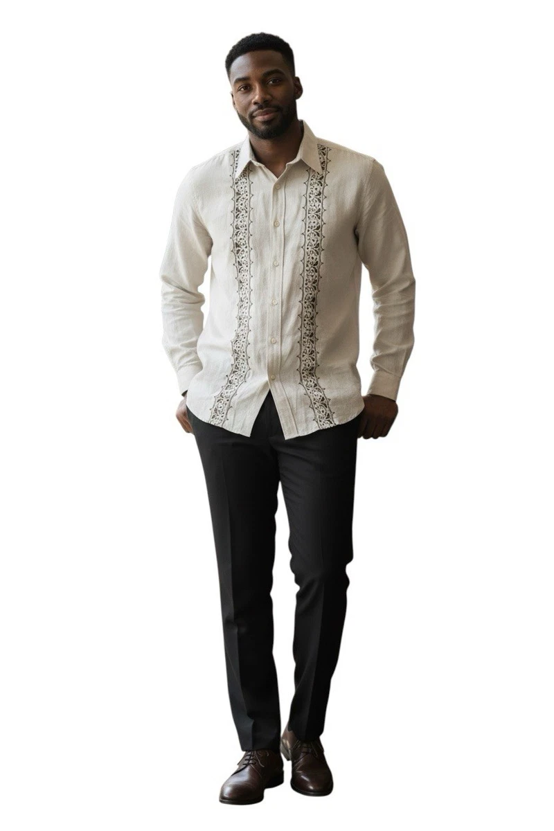 Ivory Short Sleeve Dress Shirts for Men for sale | eBay