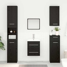 vidaXL Armadio sottolavello con cassetto Rovere Nero 38,5 x 41 x 48 cm