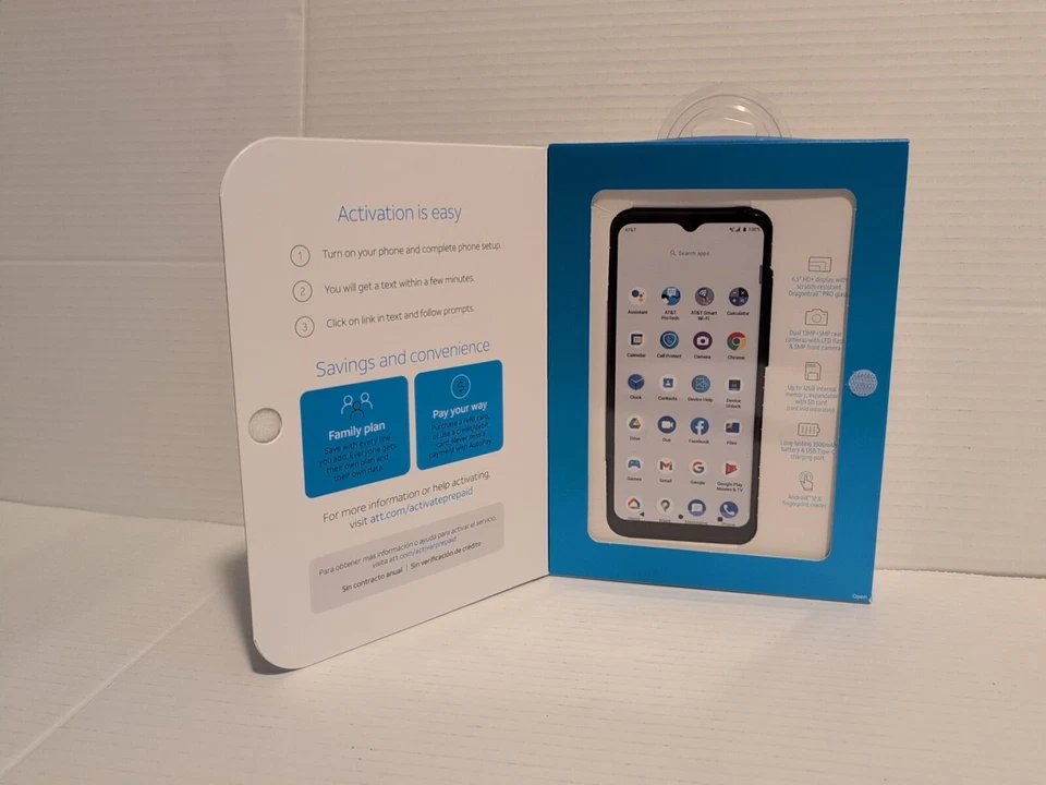 AT&T Maestro 3 6.5" 32GB 3GB RAM Oceanic Green LTE AT&T Prepaid Smartphone - Image 2 of 4