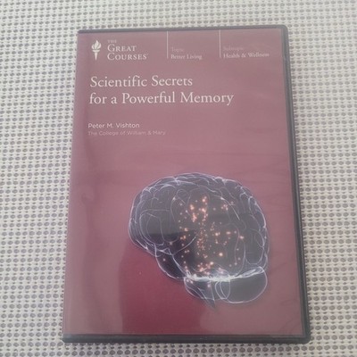 The Great Courses Scientific Secrets for Powerful Memory DVD Course Peter Vishto