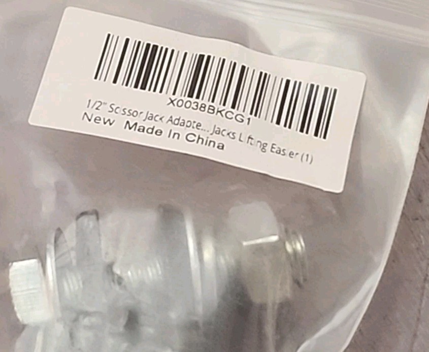 Scissor Jack Adapter 1/2 Inch Steel Drive Impact Wrench Tool Makes Lifting Easy