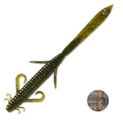 Deps Deathadder Lizard 8 Soft Bait Green Pumpkin 5pcs New Fishing Lure