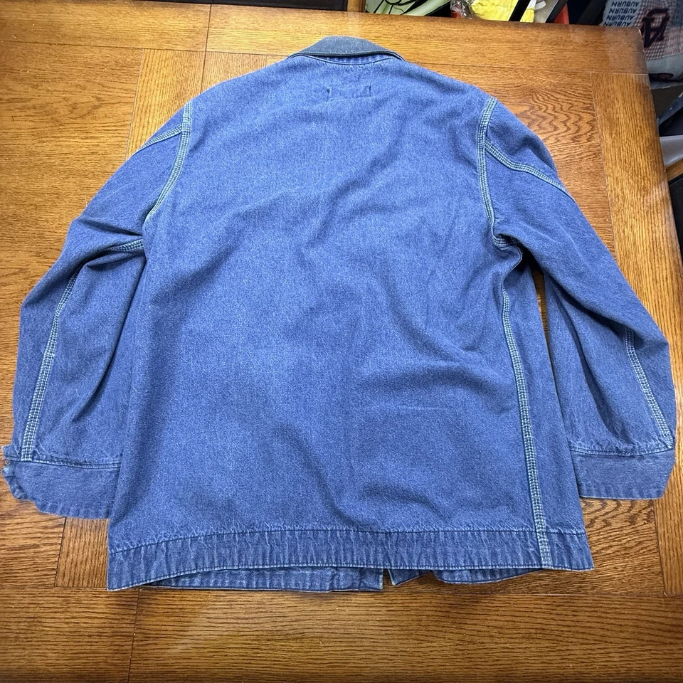 Chaqueta de trabajo vintage años 70 Sears ropa exterior de mezclilla tareas de granero talla grande Foto 2 de 4
