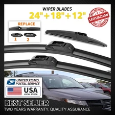 NEW Windshield Wiper Blades size 24"&18"&12" (Front+Rear) For Dodge Journey