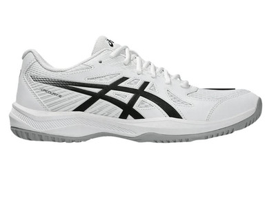NWOB ASICS Upcourt 6 'White/Black' Volleyball Shoes Size 7.5