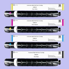 Compatible Canon GPR-53 GPR53 Toner, Set of CMYK / 2 Packs of Black