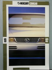 1992 Mercury Cougar Sales Catalog