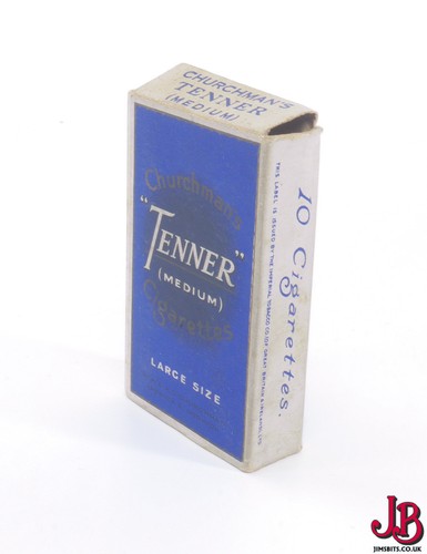 An old empty Churchmans Tenner cigarette box / packet / pack - Picture 4 of 6