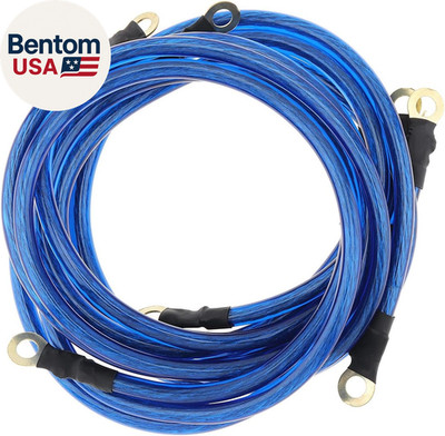 5 Point Car Universal Earth Ground Cables Grounding Wire System Kit High Perform