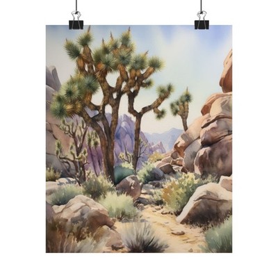Joshua Tree Poster, Desert Art, Southwest Landscape Print, Nature Wall Decor 12