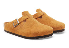 Birkenstock Boston X Stussy Suede Clog Caramel Unisex New EU 37-45