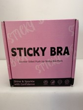 Double-Sided Push Up Sticky Bra Inserts Strapless Pink Black Breathing Washable