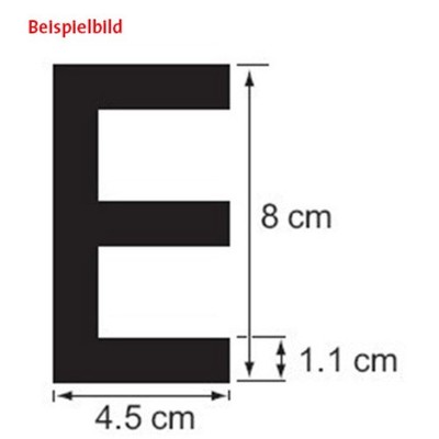 PLASTIMO Letter W, 8 cm, Black 59108
