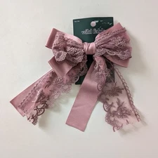 Wild Fable Purple Lace Hair Bow Clip