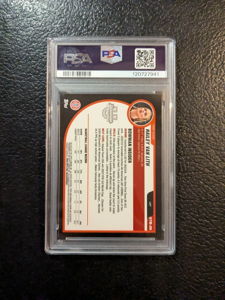 2023-24 Bowman University Chrome - 2007-08 Bowman Hailey Van Lith #07B-26 (RC) - Image 3 of 4