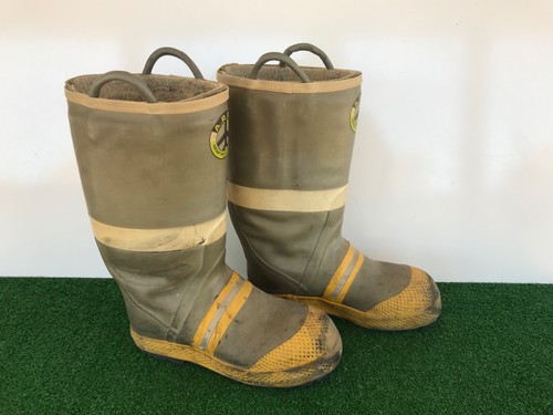 ARFF A.R.F.F. Aircraft Rescue Fire FireFighting Boots Men's Size 12.5 Medium