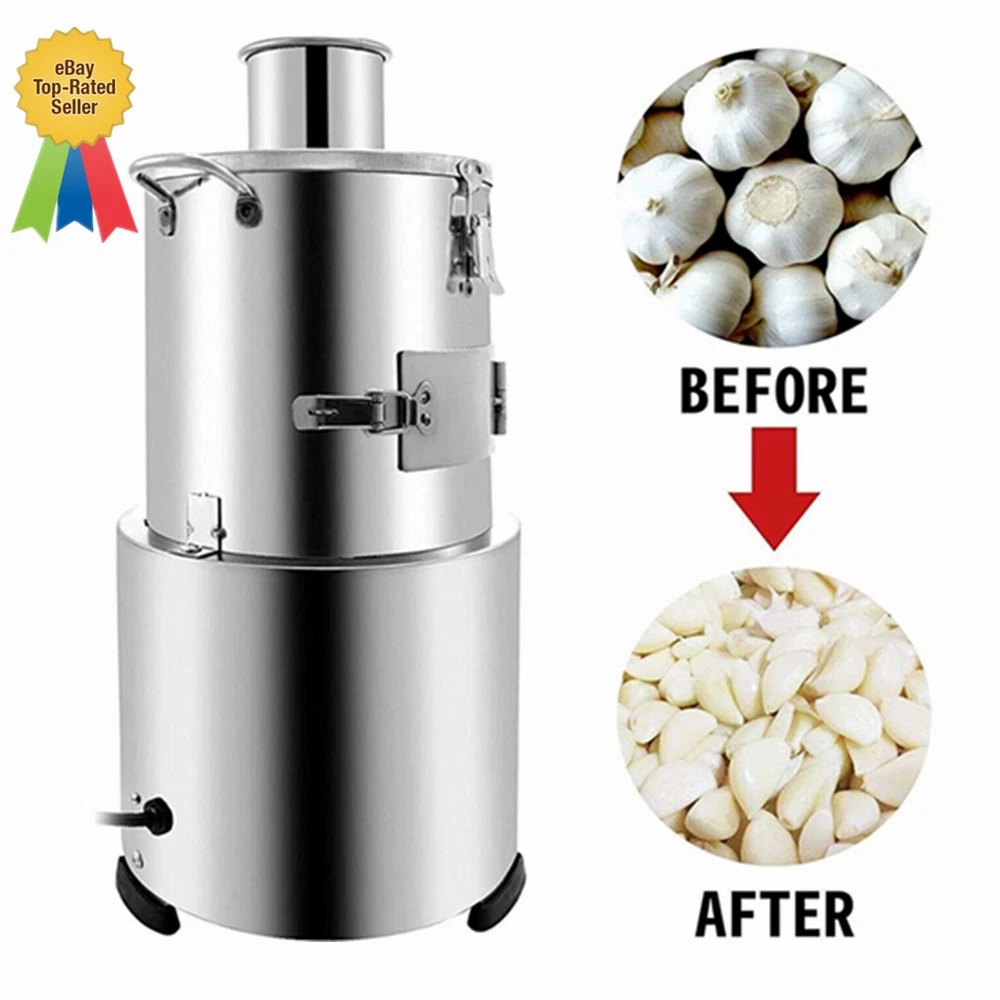 200W Automatic Electric Stainless Steel Garlic Peeler Peeling Machine 25 KG/H